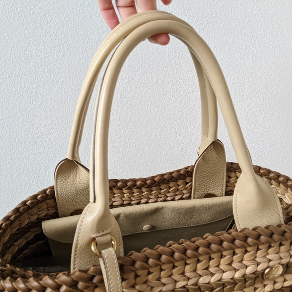 Loewe 2013 Runway Leather/Straw Bag - Picture 7 of 15